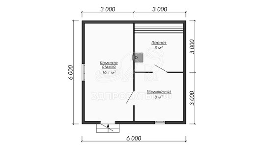 3d проект ББW030 - планировка</div>