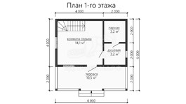 3d проект ББW055 - планировка