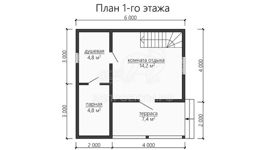 3d проект ББW056 - планировка