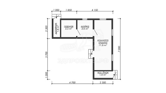 3d проект ББW075 - планировка</div>