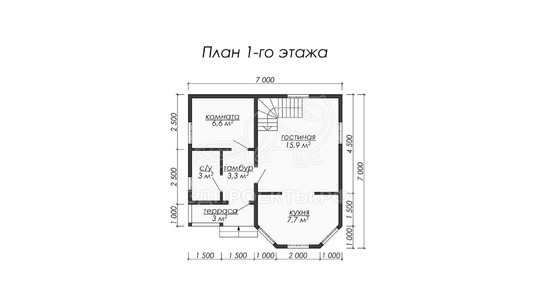 3d проект ДБW012 - планировка