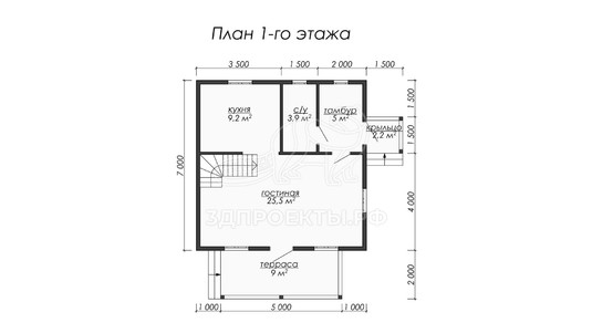 3d проект ДБW014 - планировка