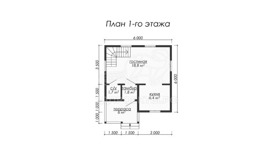 3d проект ДБW019 - планировка