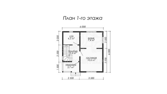 3d проект ДБW020 - планировка