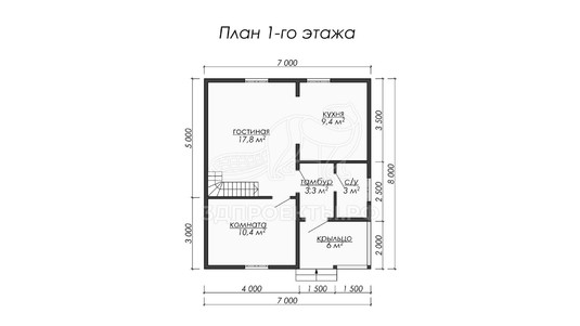 3d проект ДБW042 - планировка