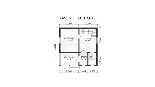 3d проект ДБW043 - планировка