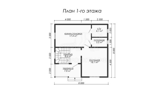 3d проект ДБW045 - планировка