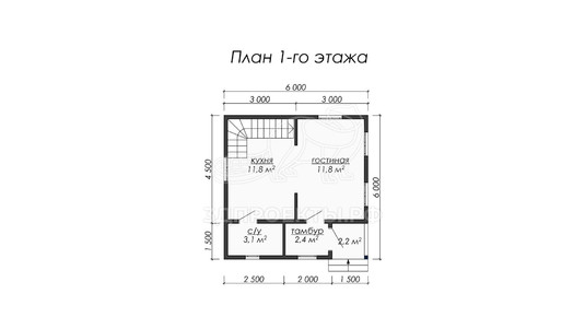 3d проект ДБW047 - планировка