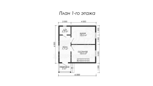 3d проект ДБW056 - планировка