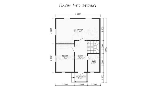 3d проект ДБW058 - планировка