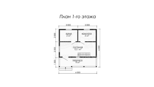 3d проект ДБW059 - планировка