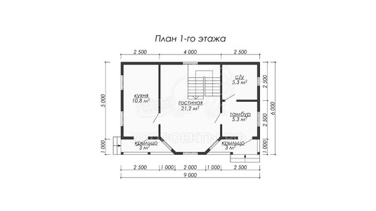 3d проект ДБW061 - планировка