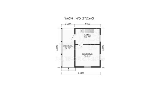 3d проект ДБW068 - планировка