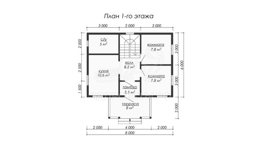 3d проект ДБW071 - планировка