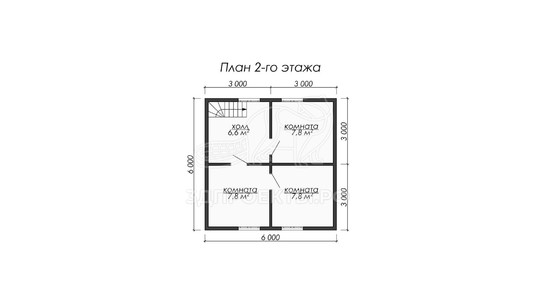 3d проект ДБW075 - планировка</div>