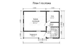 3d проект ДБW078 - планировка