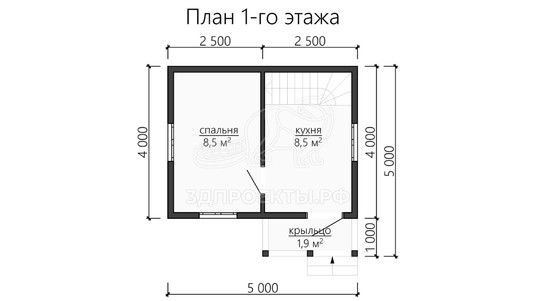 3d проект ДБW085 - планировка