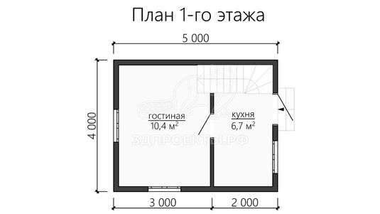 3d проект ДБW086 - планировка