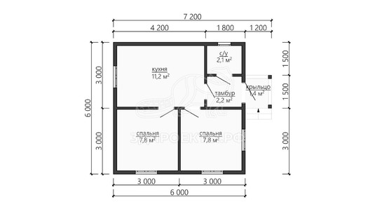 3d проект ДБW087 - планировка</div>