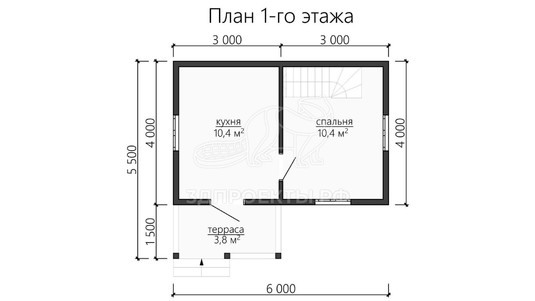 3d проект ДБW093 - планировка