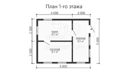 3d проект ДБW095 - планировка