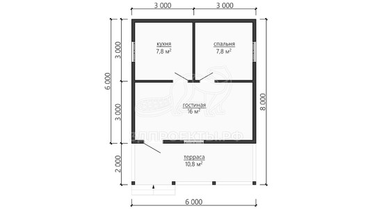 3d проект ДБW096 - планировка</div>