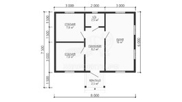 3d проект ДБW097 - планировка</div>