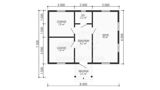 3d проект ДБW097 - планировка</div>