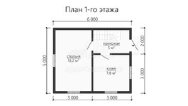 3d проект ДБW100 - планировка