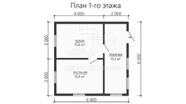 3d проект ДБW101 - планировка