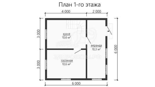 3d проект ДБW101 - планировка