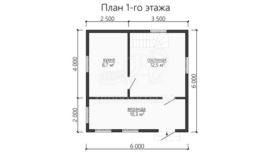 3d проект ДБW104 - планировка