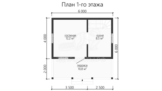 3d проект ДБW105 - планировка