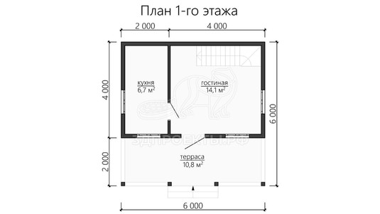 3d проект ДБW108 - планировка