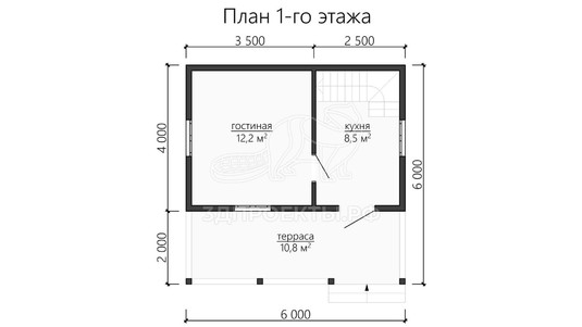 3d проект ДБW109 - планировка