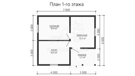 3d проект ДБW110 - планировка