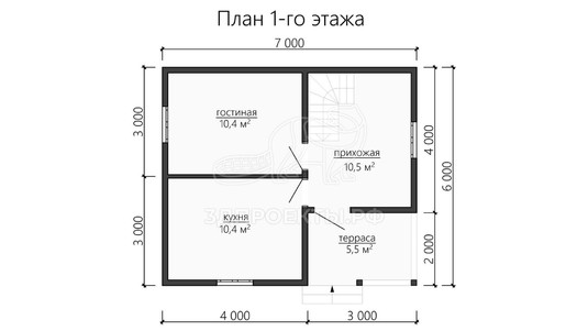 3d проект ДБW110 - планировка