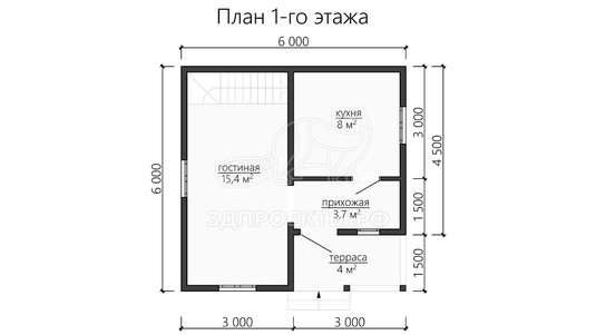 3d проект ДБW111 - планировка