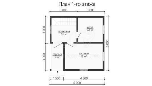 3d проект ДБW113 - планировка