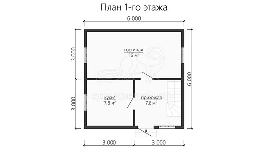 3d проект ДБW117 - планировка