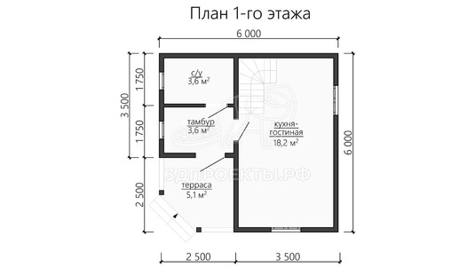 3d проект ДБW121 - планировка