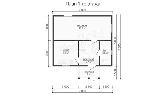 3d проект ДБW123 - планировка