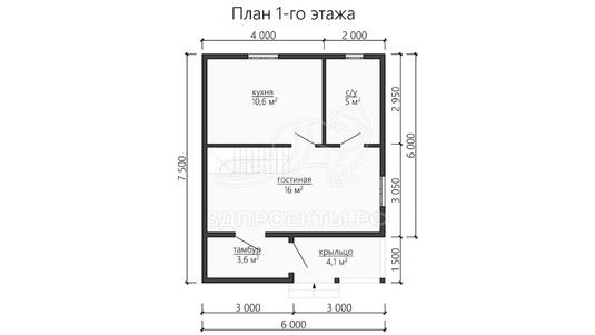 3d проект ДБW129 - планировка