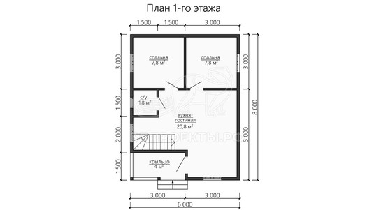 3d проект ДБW131 - планировка