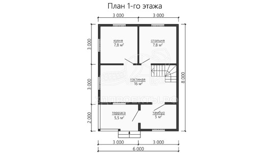 3d проект ДБW132 - планировка