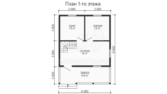 3d проект ДБW133 - планировка