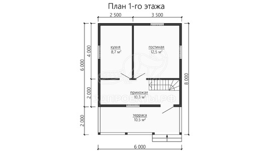 3d проект ДБW134 - планировка