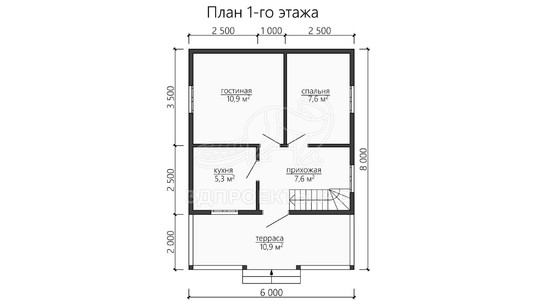 3d проект ДБW135 - планировка