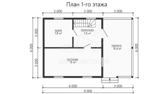 3d проект ДБW137 - планировка