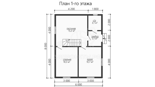 3d проект ДБW140 - планировка